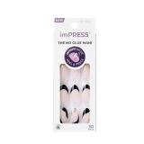 KISS imPRESS No Glue Mani Press On Nails, French, 