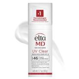 EltaMD UV Clear Face Sunscreen SPF 46, Oil Free for Face with Zinc Oxide, Dermatologist Recommended Sunscreen Lotion, For Acne-Prone Sensitive Skin, 1.7 oz Pump - Retail $45