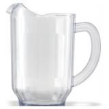 Carlisle FoodService Products Versapour Clear Pitcher Tall Pitcher for Restaurants, Catering, Kitchens, Plastic, 60 Ounces, Clear