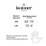 isotoner Women & Men Arthritis Compression Rheumatoid Pain Relief Gloves for joint support with Open/Full finger design Small