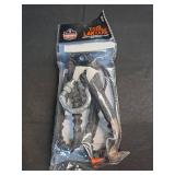Ergodyne - 19822 Shock Absorbing Tool Lanyard with Two Self-Locking Carabiners, Tool Weight Capacity 10lbs, Squids 3110, Gray, Standard (3110F(x))