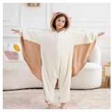 ATOZ Unisex Children Animal Flying Squirrels Onesie, Halloween Costume Pajamas Christmas Cosplay Sleepwear For Boys Girls 10-11Y
