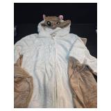 ATOZ Unisex Children Animal Flying Squirrels Onesie, Halloween Costume Pajamas Christmas Cosplay Sleepwear For Boys Girls 10-11Y