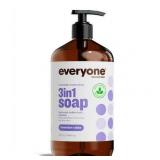 EO Everyone Lavender & Aloe 3-in-1 Body Wash Bubble Bath Shampoo 32 Oz.
