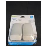 GE LED Night Light, Plug-in, Dusk to Dawn Sensor, Warm White, Ambient Lighting, Ideal Kids Adults Nightlight for Bedroom, Bathroom, Nursery, Hallway, Kitchen, 30966, 2 Pack