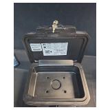 SentrySafe Fireproof Money Safe with Key Lock, Black Lock Box with Portable Carrying Handle for Travel, Exterior: 14.3 in. W x 11.2 in. D x 6.1 in H, 1200