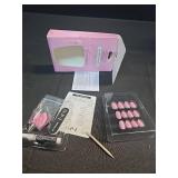 OPI xPRESS/ON Mod About You | Baby Pink Short Round Press On Nails | With Nail Glue | Long Lasting, Reusable, Non-damaging