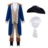 Spooktacular Creations George Washington Costume for Kids, Colonial Boys Costume Set with Wig and Hat for Halloween Dress Up Party (X-Large, 12-14 yrs)