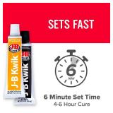 J-B Weld 8276 KwikWeld Quick Setting Steel Reinforced Epoxy - Dark Grey 2 oz