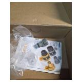 Melnor 65135AMZ 4 Way Lever Flow Through Valve Connector Bundle, Yellow, Black