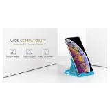 MoKo 2PCS Phone/Tablet Stand, Desktop Holder for 4-11\" Device, Fit with iPhone 17/17 Air/17 Pro/17 Pro Max, iPhone 16/Pro/Pro Max/Plus, iPhone 15/Pro/Pro Max/Plus, iPhone 14/Pro/Pro Max/Plus