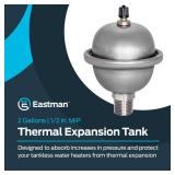 Eastman 2-Gallon Mini Thermal Expansion Tank, Stainless Steel Hammer Arrestor with 1/2 Inch Threaded Connection, 60008