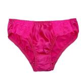 Farlenoyar Silk Panties for Women Lace Sexy Cheeky Classic Underwear Lightweight,Smooth Briefs Casual Wear, (XS,RoseRed)