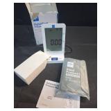 Medline Elite Bedside Talking Automatic Digital Blood Pressure Monitor with Universal Upper Arm Cuff (fits arms 22-42 cm), AC Adapter and Batteries, Alarm and Extra Large Backlit Display