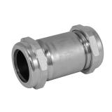 Eastman 5 Inch Long Pattern Compression Coupling, 1-1/2 Inch IPS, Galvanized Steel, EZ-20570