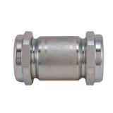 Eastman 5 Inch Long Pattern Compression Coupling, 1-1/2 Inch IPS, Galvanized Steel, EZ-20570