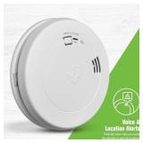 First Alert SMCO210V, 10-Year Sealed Battery Combination Smoke & Carbon Monoxide Alarm with Voice & Location Alerts, 1-Pack - Retail $65