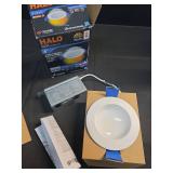 HALO RL 4-Inch Indoor/Outdoor Canless LED Recessed Lighting Downlight with Selectable Color Temperatures - RL4069FSD2W1EWHDM