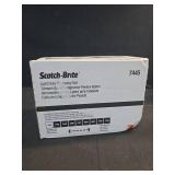 Scotch-Brite Light Cleansing Hand Pad 7445, 6 in x 9 in, Mild Abrasive Hand Sanding Pad, For Metal, Vinyl, Porcelain and Other Delicate Surfaces, Pack of 20