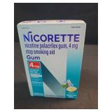 Nicorette 4mg Stop Smoking Aid NicotineGum - White Ice Mint - 100ct