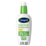 Cetaphil Face Moisturizer, Daily Oil Free Facial Moisturizer with SPF 35, For Dry or Oily Combination Sensitive Skin, Fragrance Free Face Lotion