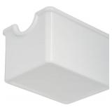 Carlisle FoodService Products Sugar Caddy for Kitchens, Plastic, Holds 20 Packets, White