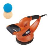 BLACK+DECKER 6\" Buffer Polisher, Orbital Car Polisher with Wool and Foam Bonnets (WP900)
