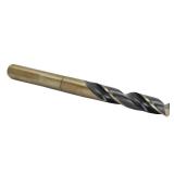 Drill America - KFDRSD3/8X15/32 15/32\" Reduced Shank High Speed Steel Black & Gold KFD Drill Bit with 3/8\" Shank, KFD Series