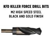 Drill America - KFDRSD3/8X15/32 15/32\" Reduced Shank High Speed Steel Black & Gold KFD Drill Bit with 3/8\" Shank, KFD Series