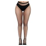 Buauty Fishnet Stockings for Women, High Waisted Fishnet Tights Black Fishnets, Large