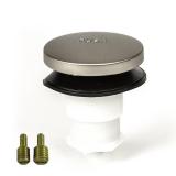 Toe Touch (Tip Toe, Foot Actuated) Bath Tub/Bathtub Drain Stopper Includes 3/8\" and 5/16\" Fittings Brushed Nickel