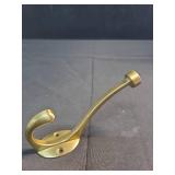 Amerock H55465BBZ | Adare Double Prong Decorative Wall Hook | Golden Champagne Hook for Coats, Hats, Backpacks, Bags | Hooks for Bathroom, Bedroom, Closet, Entryway, Laundry Room, Office (5-1/2 inch)