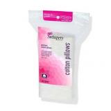 Swisspers Premium 100% Pure Cotton Pillows  Soft  Absorbent  Vegan  Cruelty-Free  100 Pads
