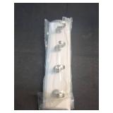 Command Key Rail, 8-inch Rail with 4 Key Hooks and 6 Strips, Quartz, Removable Key Hooks for Entryway or Hallway, Hang Keys, Hats, Dog Leashes, and Accessories, Holds up to 2 lb