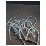 Prime-Line 9072026 U-Bolts, Round Bend, 3/8 In.-16 X 3-1/2 In. X 4-5/8 In. - for 3 In. Pipe (10 Pack), Zinc