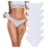 ANLIQI Modal Underwear Women Bikini Panties for Woman 6 Pack Panty Comfort Breathable Lightweight Moisture Wicking Ladies Undies(L,6 Pack W)