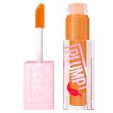 MAYBELLINE Lifter Gloss Lifter Plump, Plumping Lip Gloss with Chili Pepper and 5% Maxi-Lip, Hot Honey, Clear with Pink and Gold, 1 Count
