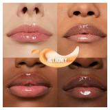 MAYBELLINE Lifter Gloss Lifter Plump, Plumping Lip Gloss with Chili Pepper and 5% Maxi-Lip, Hot Honey, Clear with Pink and Gold, 1 Count
