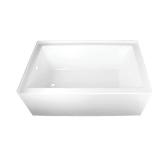 Aqua Eden VTAP603622L 60-Inch Acrylic 3-Wall Alcove Tub - Retail: $1,167
