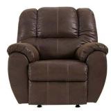 Ashley Furniture Signature Design Jumbo Stitching McGann Rocker Recliner  Walnut - Retail: $568