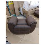 Ashley Furniture Signature Design Jumbo Stitching McGann Rocker Recliner  Walnut - Retail: $568