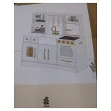 ROBUD Wooden Play Kitchen Set - Retail: $129