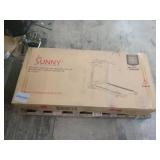 Sunny Health & Fitness Smart Customizable Air Bike Trainer  330LB Capacity Leg + Arm Cardio Workout  Fan Cycling Cardio Exerciser for Home Training  Exclusive SunnyFit App Bluetooth Link -SF-B223018 -