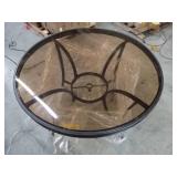 FONTANA 48\" Round Glass Top Patio Table - Retail: $175