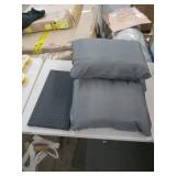 3-Piece Outdoor Sectional Sofa Set with Glass Table - Retail: $199