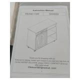 Rolling Kitchen Island Cart with Storage - Factory Packaged  - Retail: $161