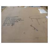 Flash Furniture 5-Foot Round Granite White Plastic Folding Table - Retail: $675