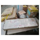 LED Queen Bed Frame with Storage and Bookcase Headboard - Retail: $219