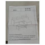 3-Piece Wicker Patio Sectional Set with Coffee Table - Factory Packaged  - Retail: $179