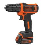 BLACK + DECKER BDCDD12C 12V MAX LITHIUM CORDLESS DRILL - Retail: $190